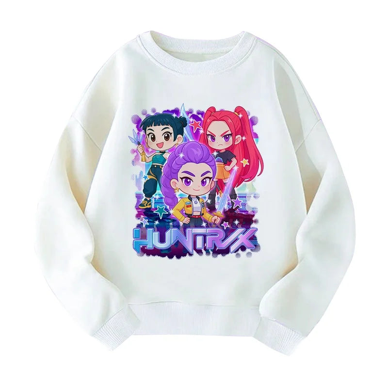 Hoodies in Movies, Kpop Devil Hunter Sweatshirts, Cute Tiger Hoodies for Boys and Girls Harajuku