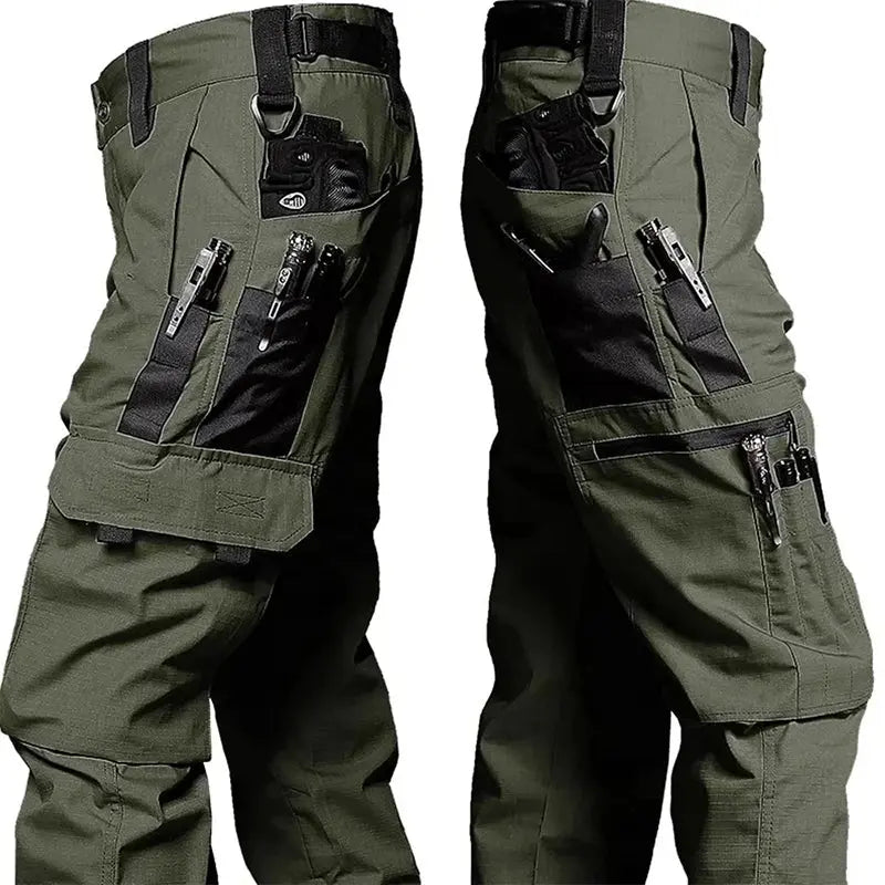 New Tactical Work Pants Men Outdoor Cargo Trousers Multi-pocket Waterproof Pant Autumn Spring Outdoor Workwear Hiking Trousers Halalzen UK