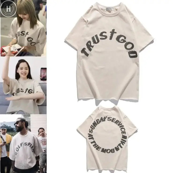 Kanye West Hoodies Jacket Men Graffiti Lucky Me I See Ghosts Sweatshirt Harajuku Fleece Street HipHop Pullover Bone Loose Hoodie HALALZEN