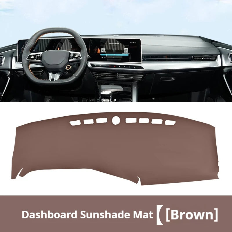 For MG ONE Leather Car Dashboard Sun Shade Mat Instrument Desk Non-slip Cover leather Accessories Interior Mouldings