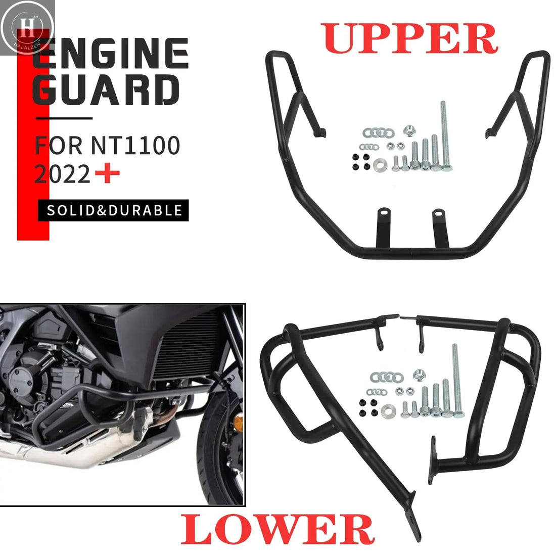 For Honda NT1100 DCT NT 1100 2022 2023 2024 Motorcycle Engine Tank Guard Highway Crash Bars Bumper Stunt Cage Protector HALALZEN