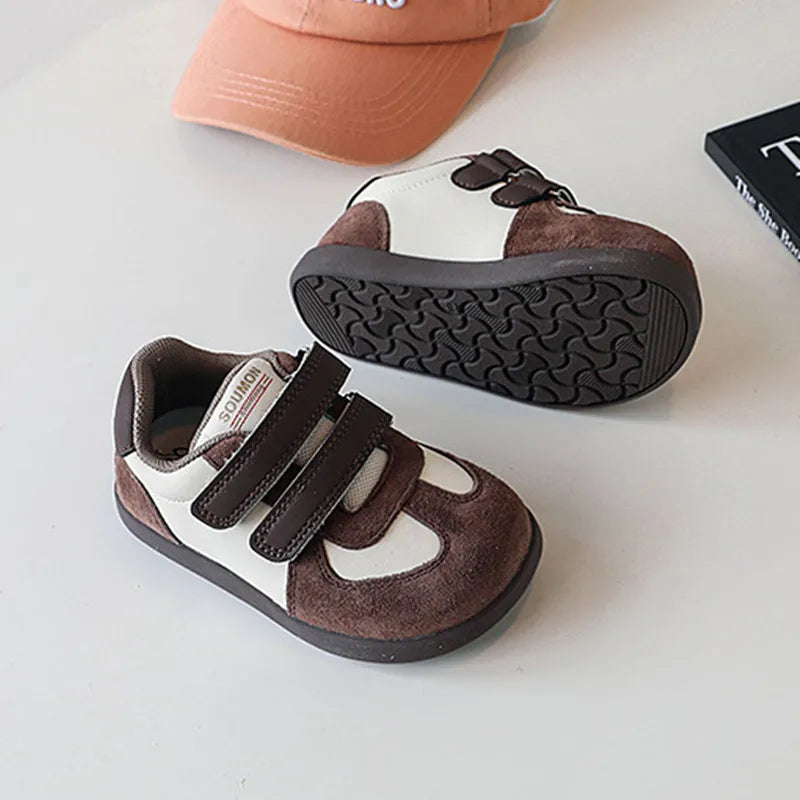 2025 New Autumn Children Shoes Leather Breathable Kids Casual Shoes Non-slip Fashion Toddler Girls Boys Sneakers EU 22-30