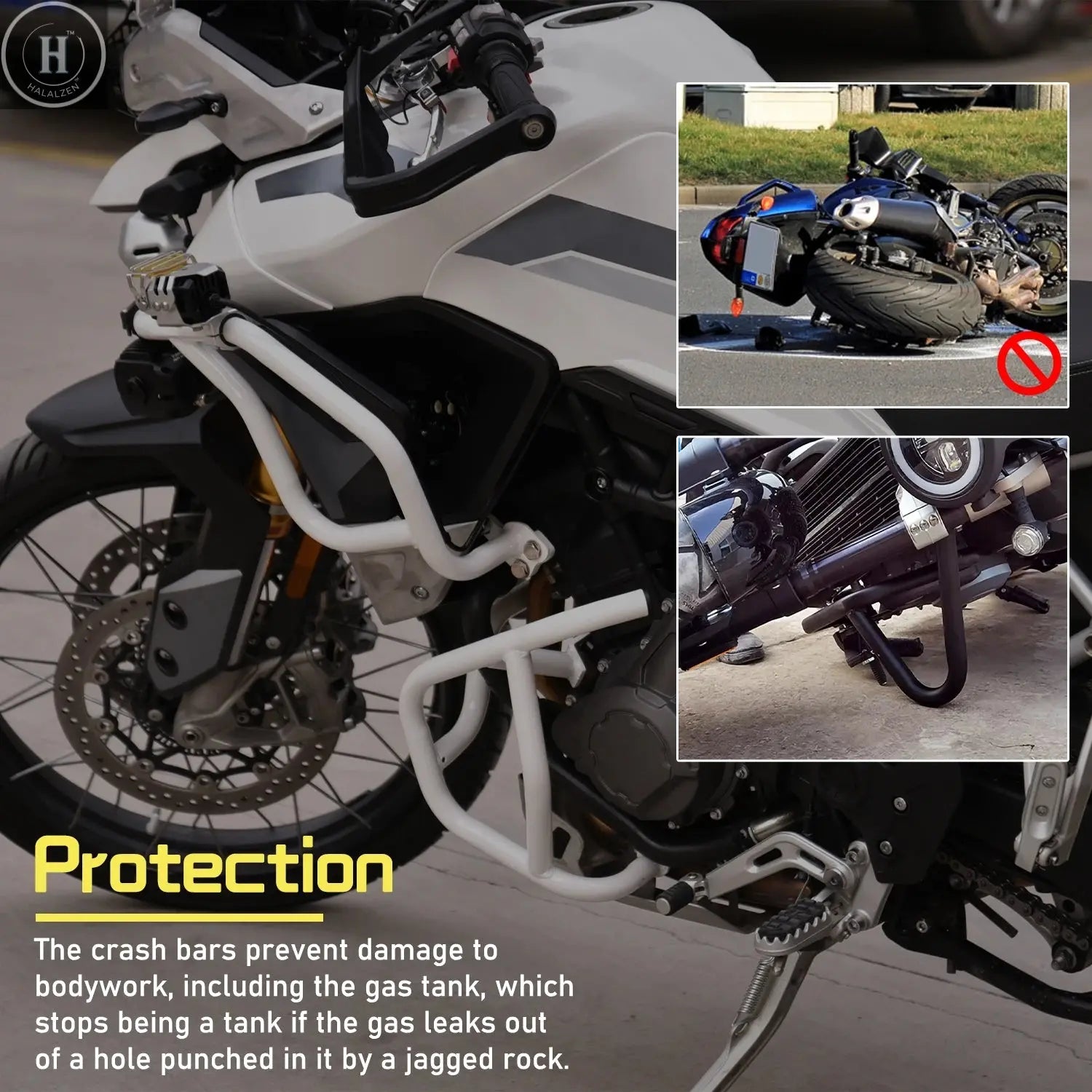 For Tiger 900 GT Rally Pro 2020 2021 2022 2023 Motorcycle Crash Bar Engine Guard Stung Cage Bumper Protector Accessories HALALZEN