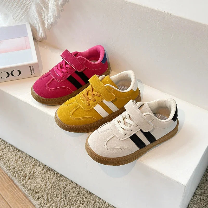 PU Leather Sneakers for Children Waterproof Trend Fashion Children's Tennis Shoes Anti-slippery Sport Shoes for Kids