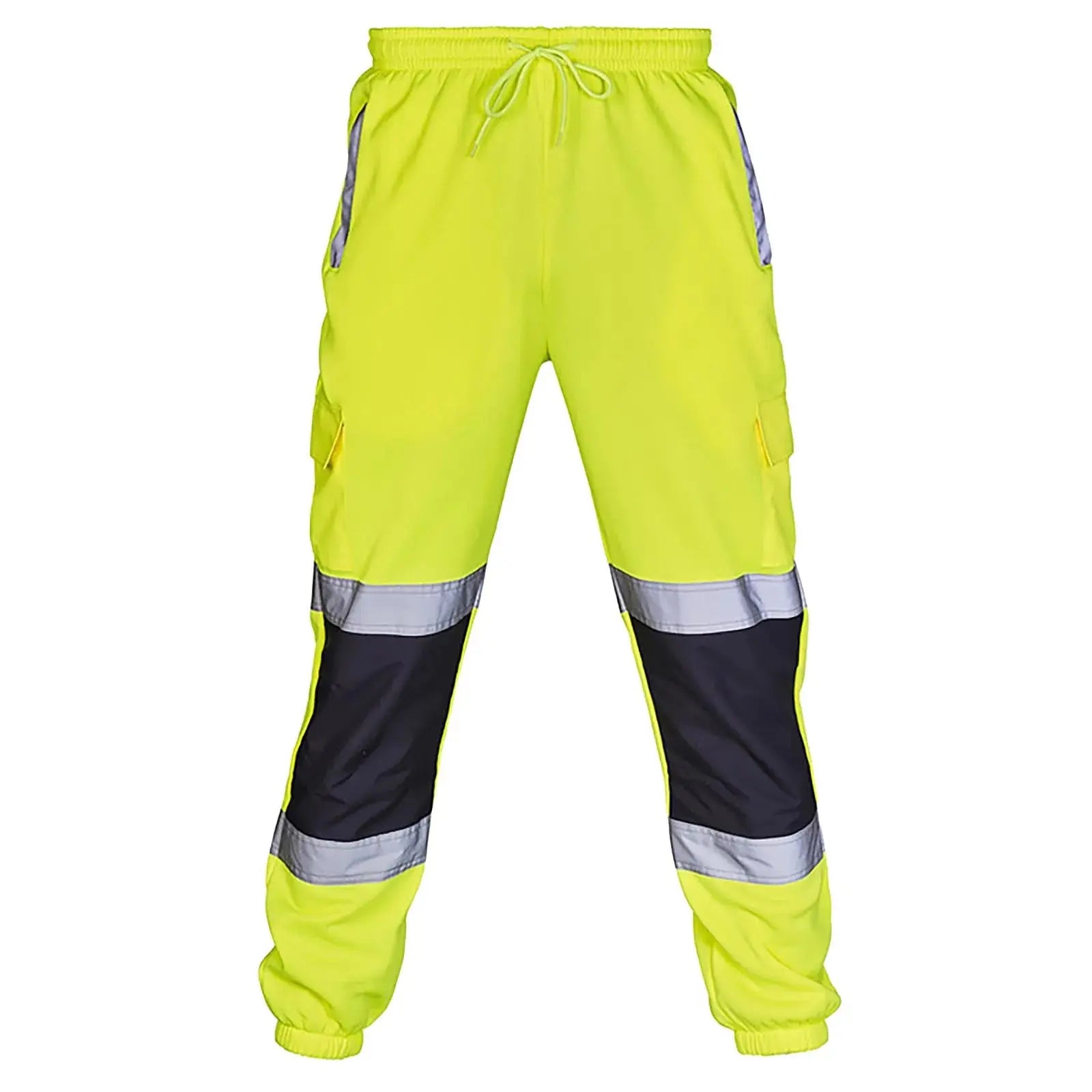 Reflective Stripes Strips Pants Men Work Trousers Hi Vis Pants High Visibility Work Wear Pants Road Construction Safety Trousers Halalzen UK