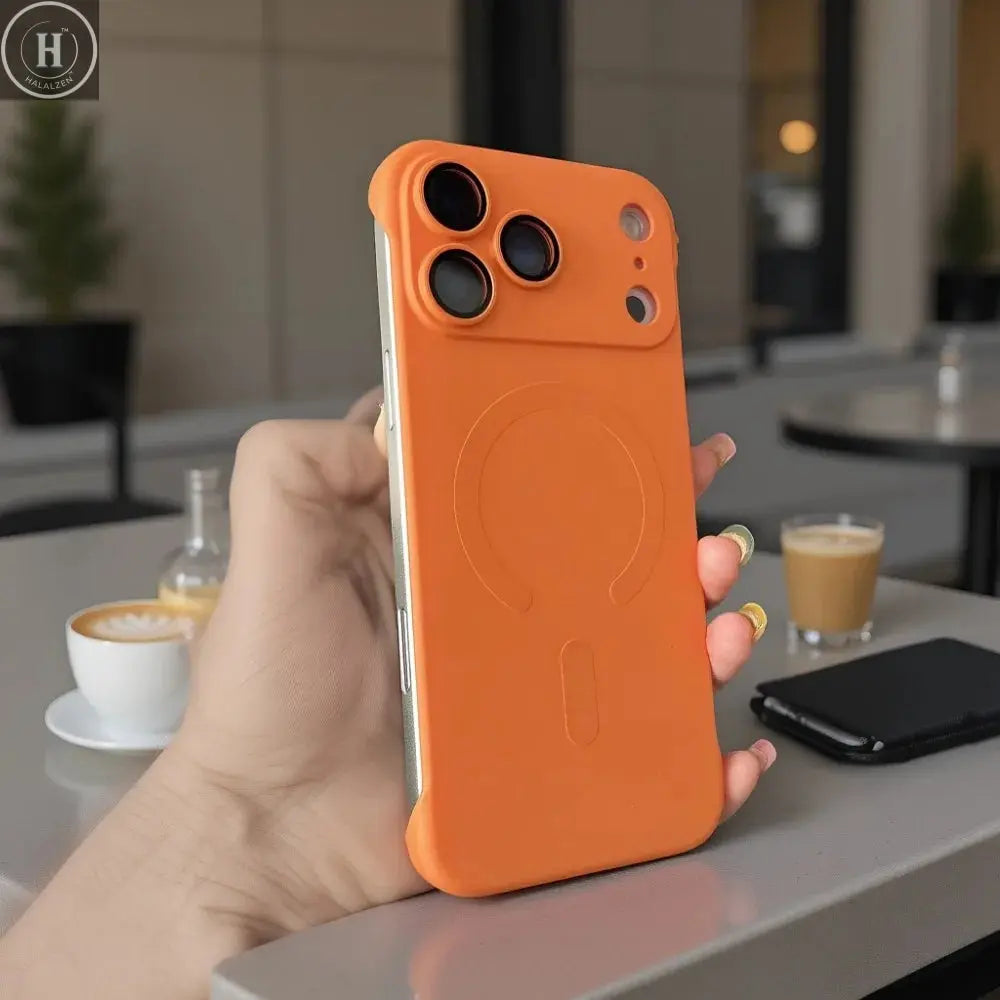 Ultra Thin Matte Magnetic Cover For iPhone 17 Air 16 15 14 Plus 13 12 11 17 Pro Max For Magsafe Charging Frameless PC Phone Case Halalzen UK