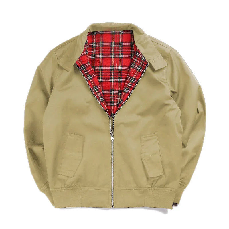 Mens American Workwear Harrington Jacket G9 Waterproof Retro Punk Motorcycle Coat Spring Autumn Fashion Men's Spring and Autumn