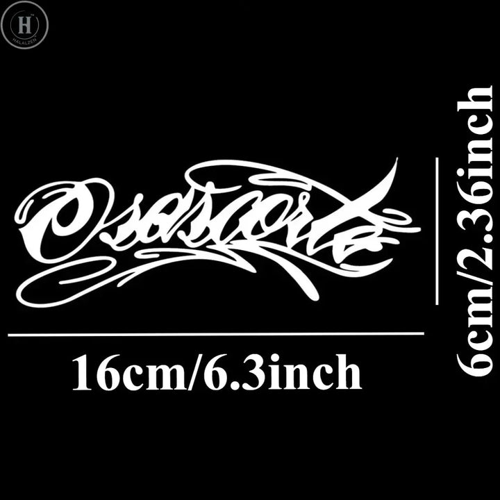 5PCS Osascorte Motorcycle Stickers Waterproof Durable for Motorbike Helmet Fuel Tank Fender Bicycle Self-adhesive Vinyl Decals HALALZEN