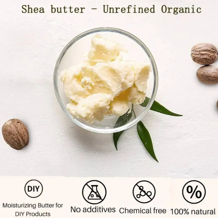 100g Dimollaure Unrefined Natural Shea Butter Organic Skin Care Moisturizing Body Massage Hair Care Essential Oil Carrier Oil HALALZEN