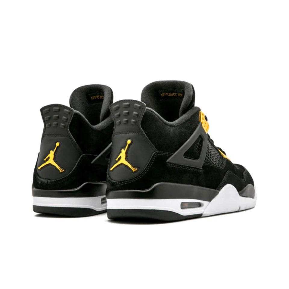 Original Air Jordan 4 "Tattoo" Comfortable Retro Basketball Shoes Men's White and Black and Red Sneakers BQ0897-006