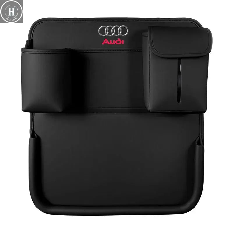 Car Seat Back Storage Bag Foldable Dining Table Tablet Tray Hanging Bag for Audi A1 A3 A4 A5 A6 A7 A8 Q3 Q5 Q7 Q8 RS4 RS5 S3 S4 HALALZEN