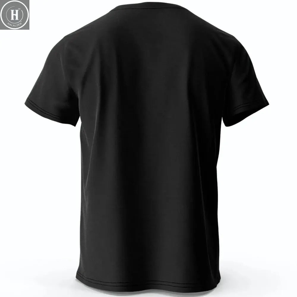 Focus Letter Minimalist Style 100% Cotton T-Shirt, Lightweight Round Neck Short Sleeve Tee, Perfect for Men & Women HALALZEN