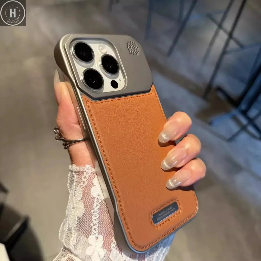 Luxury Frameless Armor Leather Case for iPhone 16 15 14 Plus 13 12 11 Pro Max For Magsafe Magnetic Business Aromatherapy Cover Halalzen UK