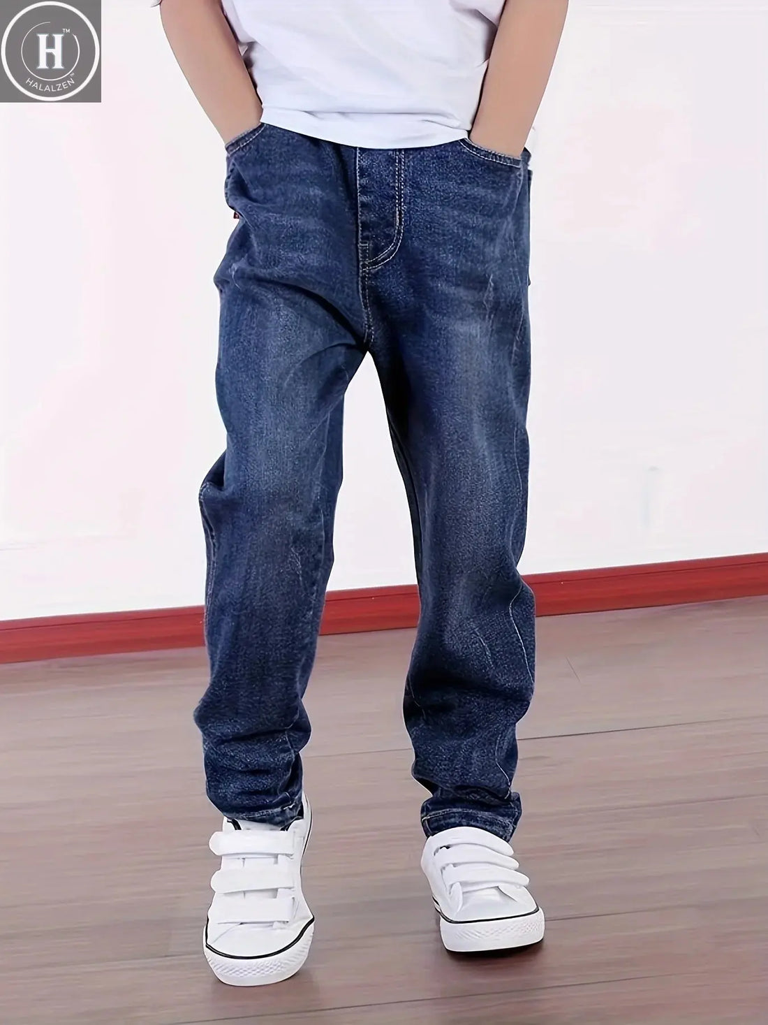 IENENS Kids Boys Jeans Baby Clothes Classic Pants Children Denim Clothing Infant Boy Casual Bowboy Bottoms Trousers  4-11 Years HALALZEN