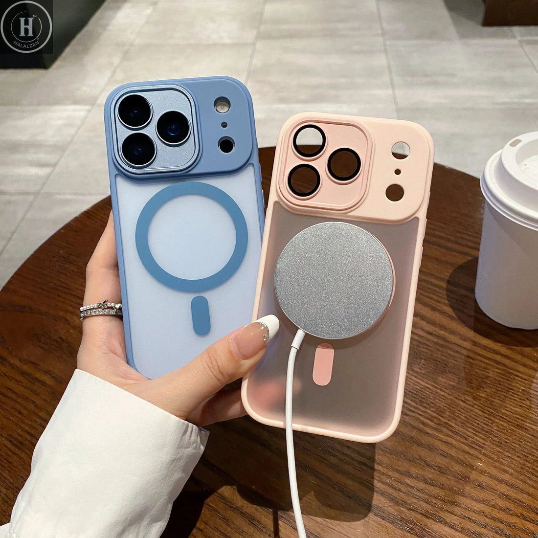 Luxury Matte Magnetic Wireless Charge Case For iPhone 17 Pro Max 17 Air 17 Pro 17 Lens Glass Film Clear Hard Bumper Back Cover Halalzen UK