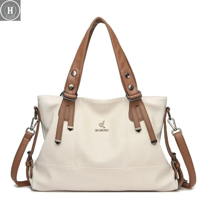 Luxury Casual Tote Women Bag High Quality Leather Ladies Hand Bags for Women 2024 Shoulder Bag Big Crossbody Bags Sac A Main HALALZEN