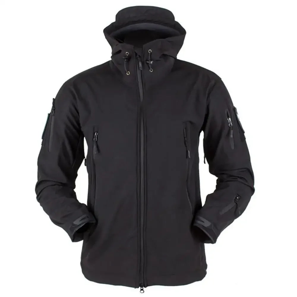 2024 New Waterproof Jacket Men's jacket Outdoor Soft Shell Fleece Women's Windproof Breathable Thermal Hooded