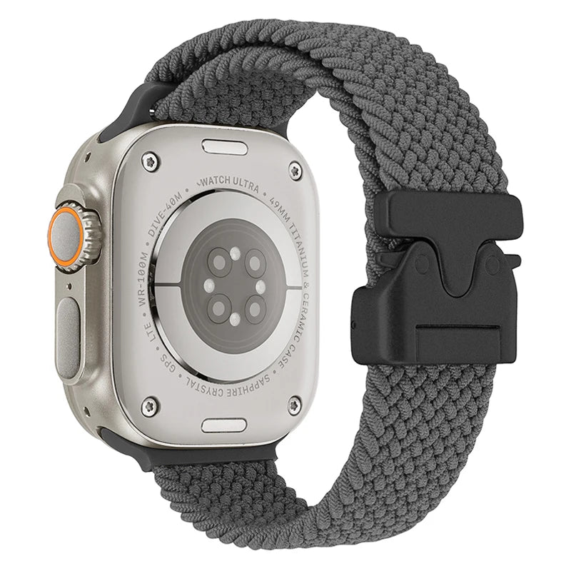 Parachute Braided Strap For Apple Watch Ultra 3/2 Band 49mm 46mm 45mm 42mm 44mm 41mm Nylon Bracelet iWatch 11 10 9 8 7 6 SE Belt