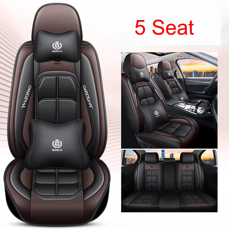 Universal Pu Leather Car Seat Cover for Most Car Models Auto Accessories Interior Details