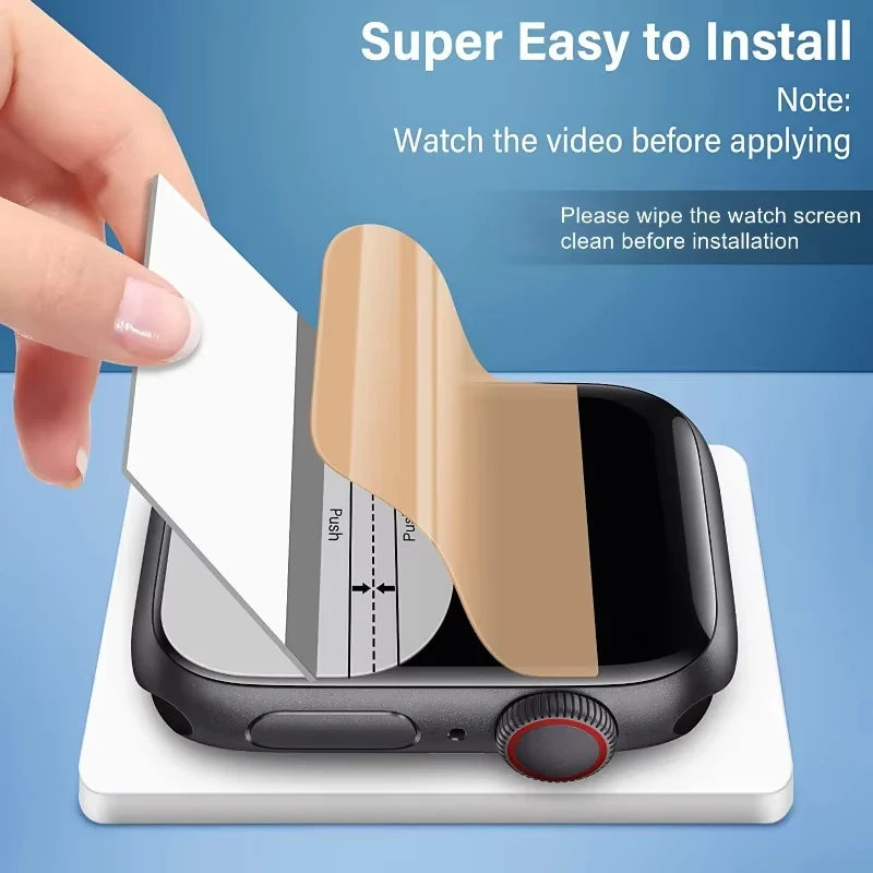 Soft TPU Hydrogel Protector Film For Apple Watch Ultra 9 8 7 SE 6 5 4 3 2 Clear Protector iwatch 49mm 45mm 41mm 44mm 40mm 42mm