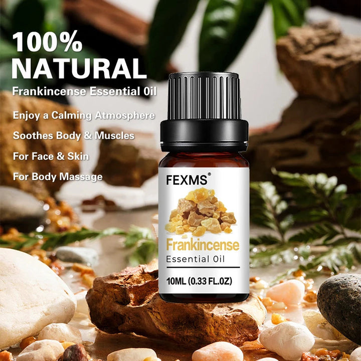 Frankincense Essential Oil 100% Pure Natural - for Sleep, Relax, Skin Moisturizing Care & Aromatherapy HALALZEN
