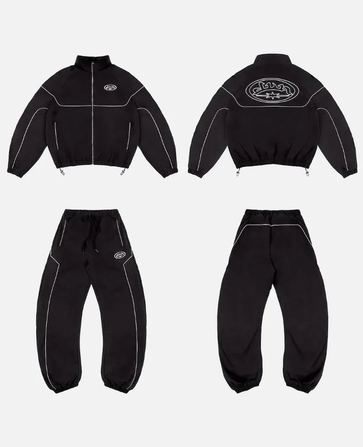 New Gothpunk Style Stylish Loose Letter Print Zipper Hoodie Men Y2k Rock Hip Hop Street Versatile Oversized Sweatshirt Women