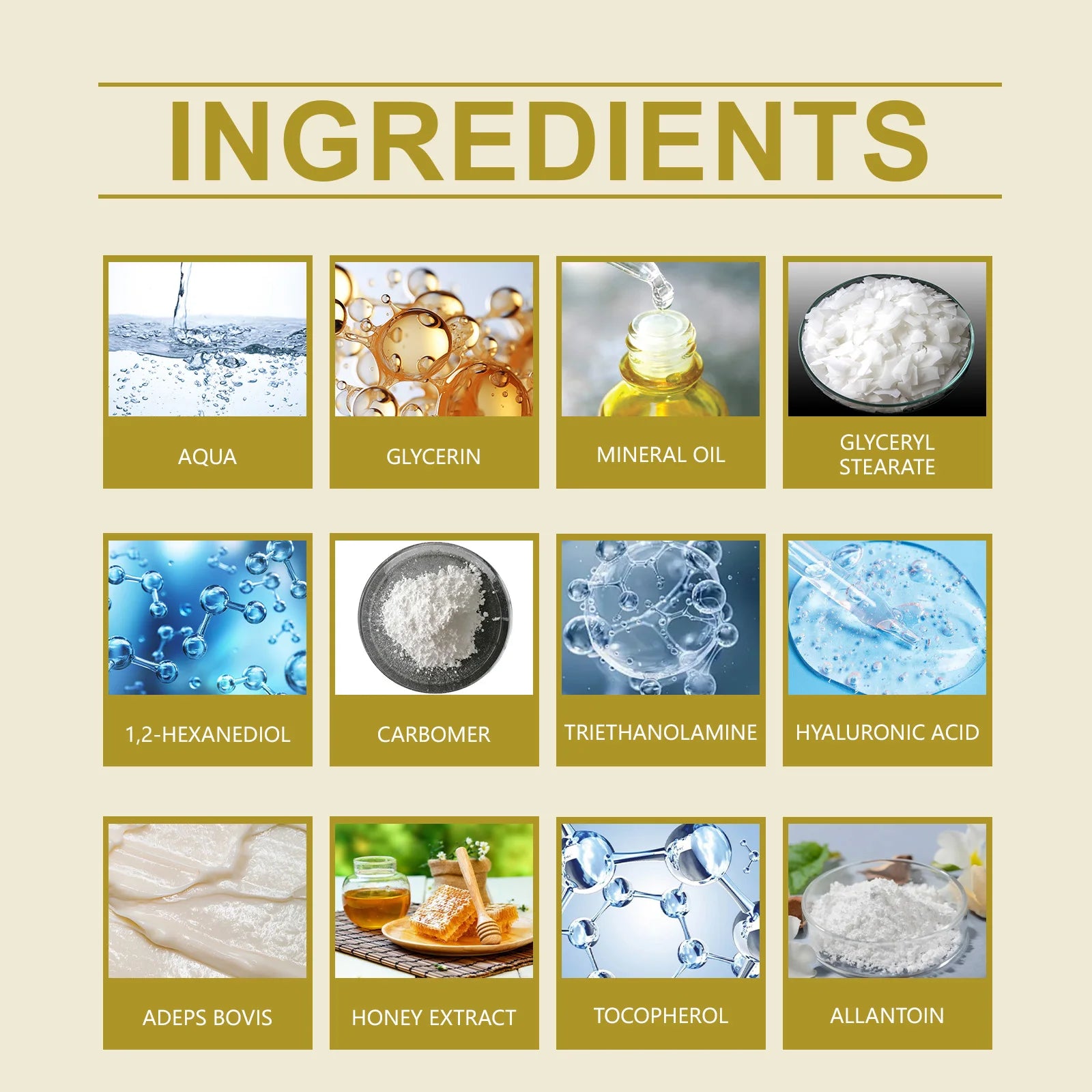 WoodSleep 60g Beef Tallow Honey Face Moisturizer - Intense Hydration for Dry Skin, Anti-Chapping Winter Skincare for Women & Men