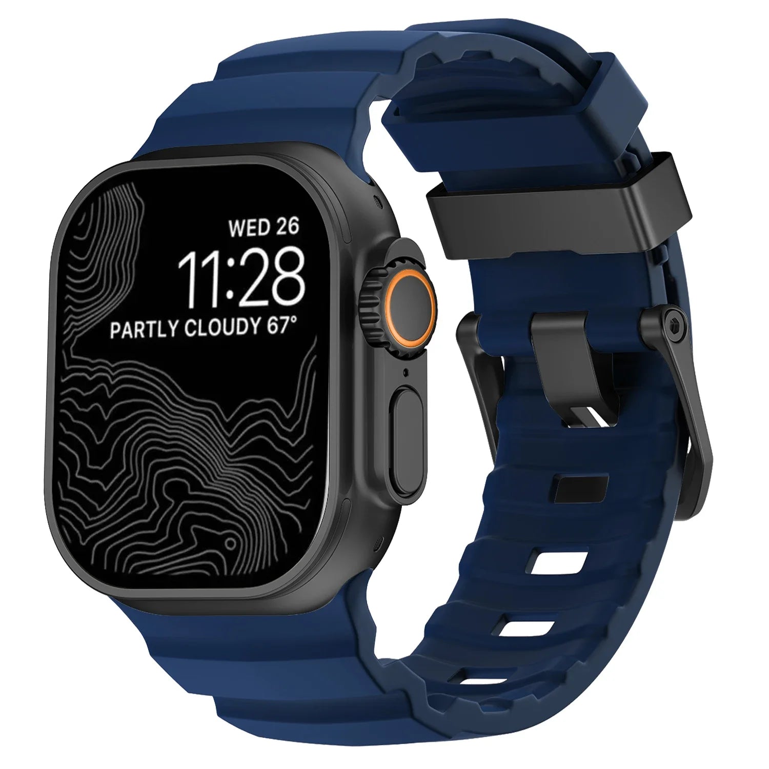 Trail Silicone Band for Apple Watch Ultra 3 2 49mm Strap 46mm 45mm 44mm Sport Bracelet for iWatch Series 11 10 Ultra 9 8 7 6 SE3