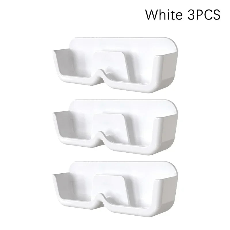 High End Glass Display Cabinet Glasses Storage Box Wall Mounted Perforated Free Sunglasses Storage Rack Sunglass Home Tidying