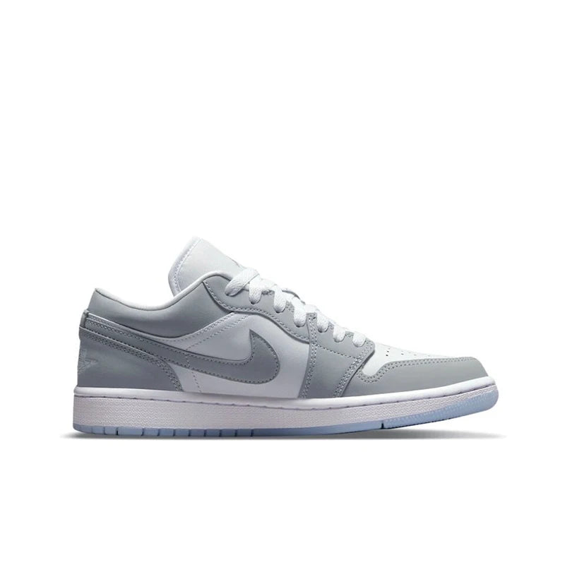 Original Air Jordan 1 Low "Wolf Grey" For Women's and Men's Unisex Trend Retro Low-Top Retro Classic Basketball Shoes