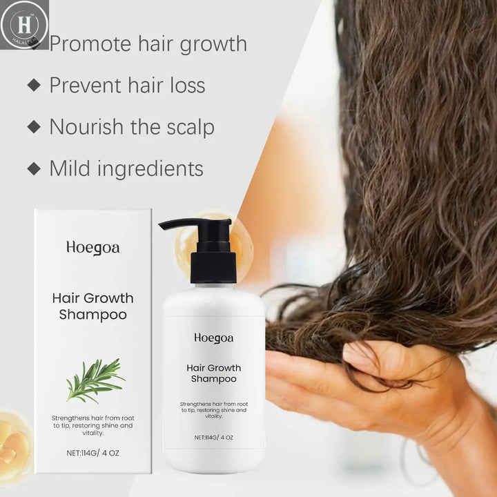 Rosemary Hair Shampoo Deep Cleaning Dandruff Lotion Nourish Roots Hair Thickening Volumizing Hair Care Cleaning Shampoo HALALZEN