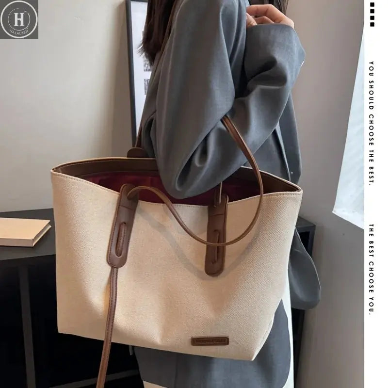 Women's casual large capacity shoulder bag HALALZEN