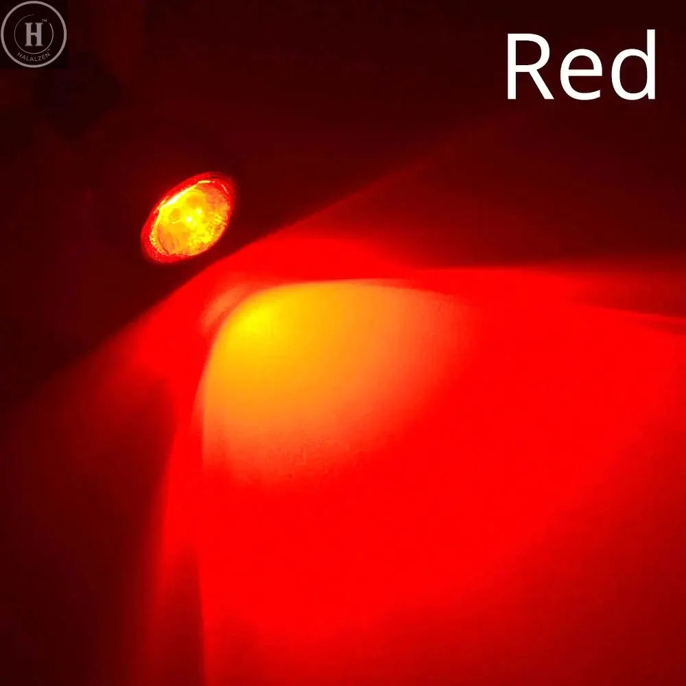 2X Auto White Red Blue 23mm Eagle Eye Daytime Running DRL Car Moto Backup Led Parking Turn Signal Brake Bulb Day Light Fog Lamp HALALZEN