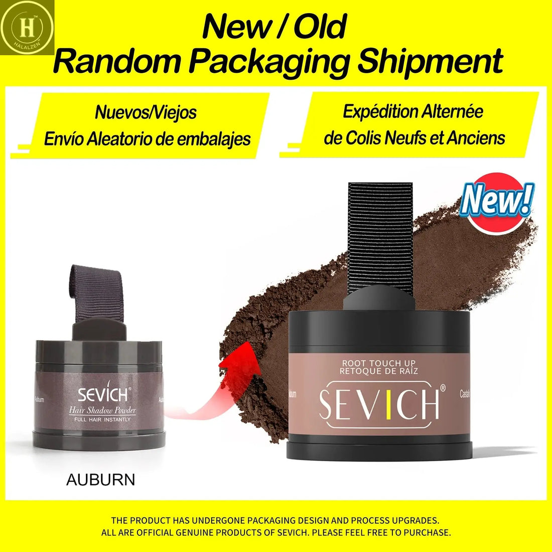 Sevich Hairline Powder 4g Hairline Shadow Powder Makeup Hair Concealer Natural Cover Unisex Hair Loss Product HALALZEN