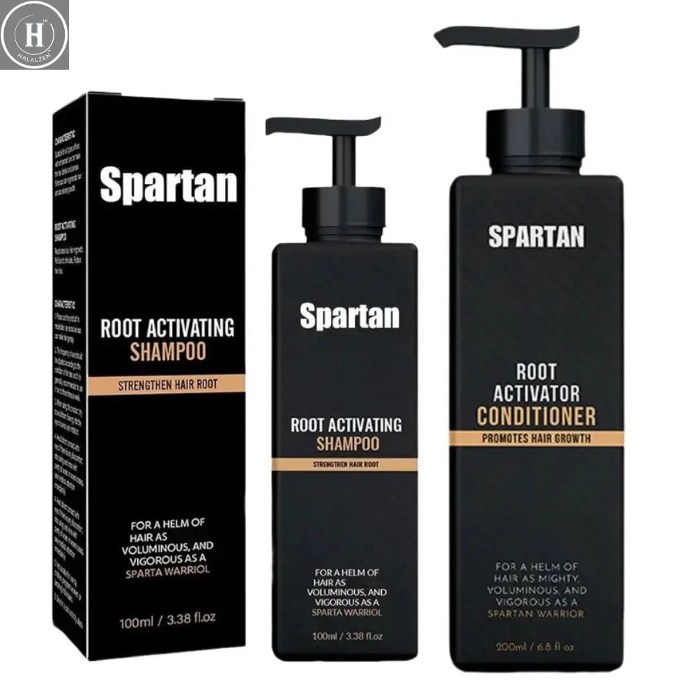 100/200ml Spartan Root Activator Shampoo Anti Hair Loss Hair Regrowth Non-irritating Fluffy Nourishing Shampoo Hair Care Product HALALZEN
