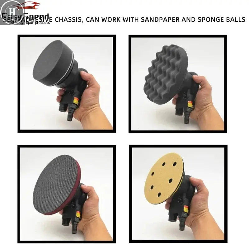Mini Pneumatic Angle Sander Grinding Mach Polishing Machine 3 inch Air Sanding Angle Tools for Car Polisher HALALZEN