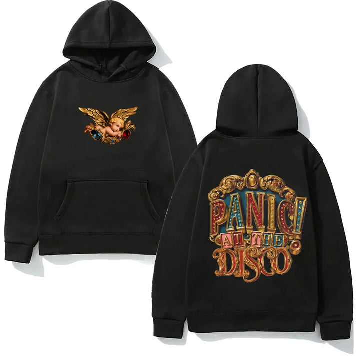 BAROQUE ANGEL PULLOVER HOODIE Panic! At The Disco 2025 New Harajuku Sweatshirt High Quality Clothing Sudaderas Hooded Hoody