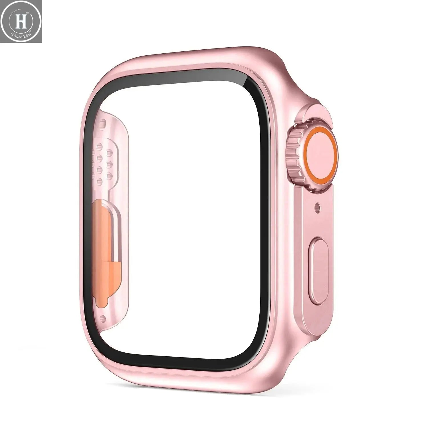 Glass+Case for Apple Watch 46mm 44mm 45mm 41mm 40mm 38mm 42mm Screen Protector Change Ultra Bumper iWatch Series 10 9 8 7 SE 6 5 HALALZEN