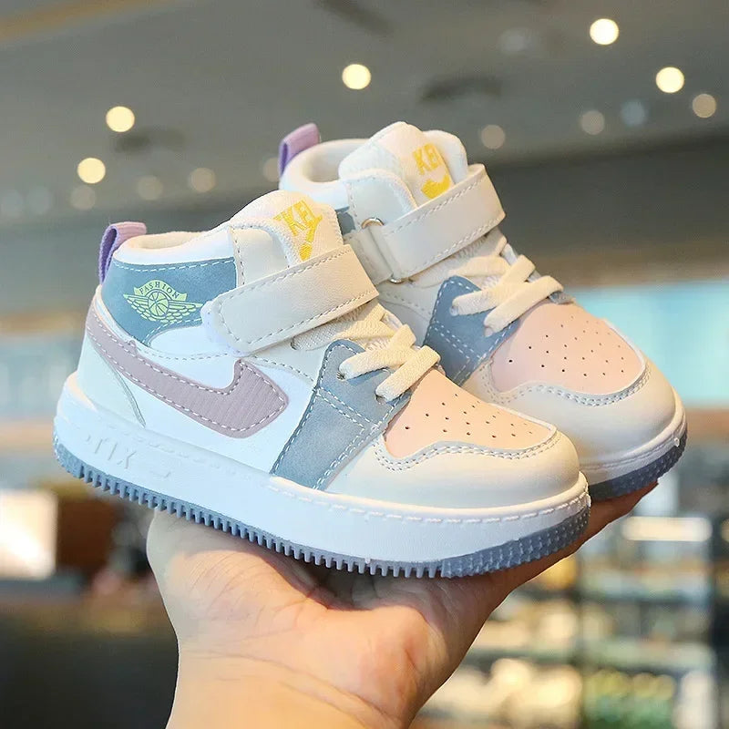 New KIDS Shoes High Top Casual Shoes Fashion Sneakers Boys Girls Running Shoes Outdoor Non Slip Walking Shoes