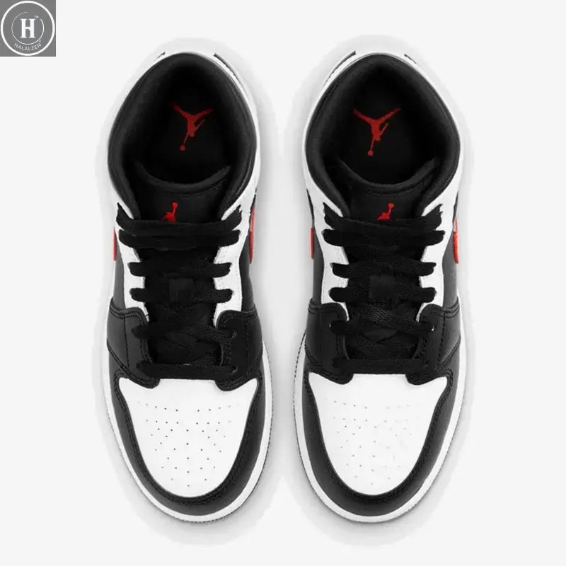 Nike Authentic AIR JORDAN 1 MID AJ1 Kids' Basketball Shoes 554725-075 HALALZEN