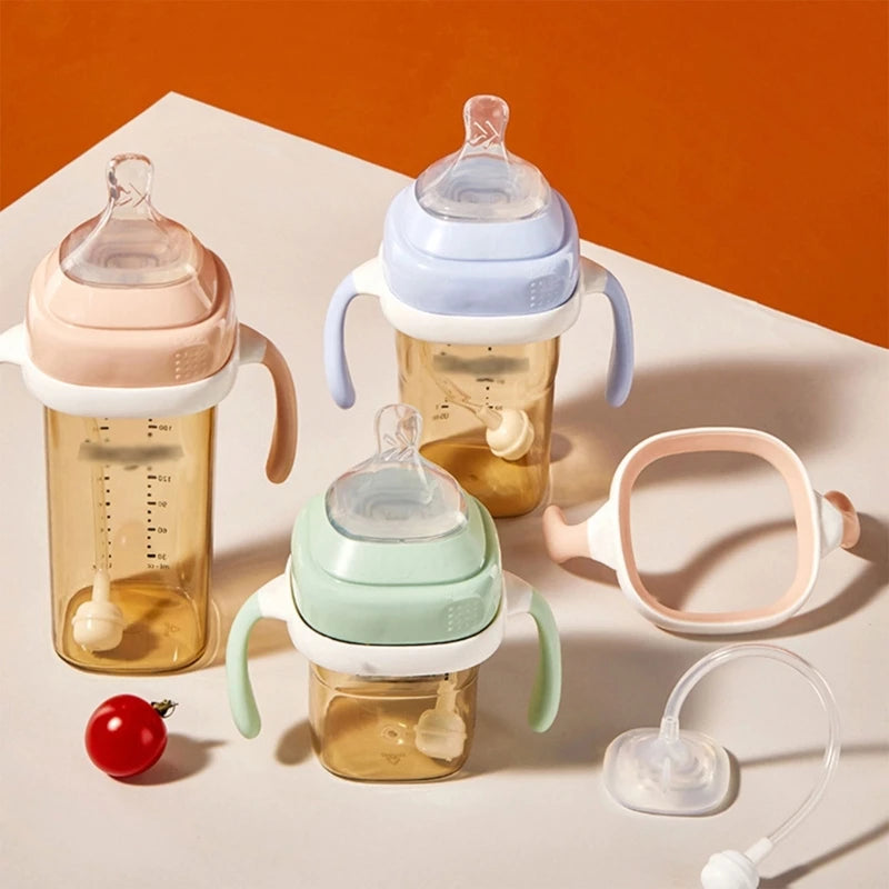 Square Shape Handle Feeding Bottle Lightweight for Hegen Handle Easy Grasp for Baby 6M+  Bottle Cover Replacement