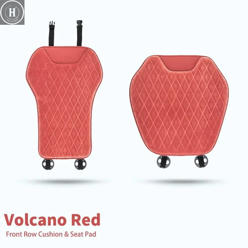 2Pcs Universal Fit Car Seat Mats Flannel Coverage Back Seat Supports Pad Protector Covers Non-Slip Cushion Interior Accessories HALALZEN