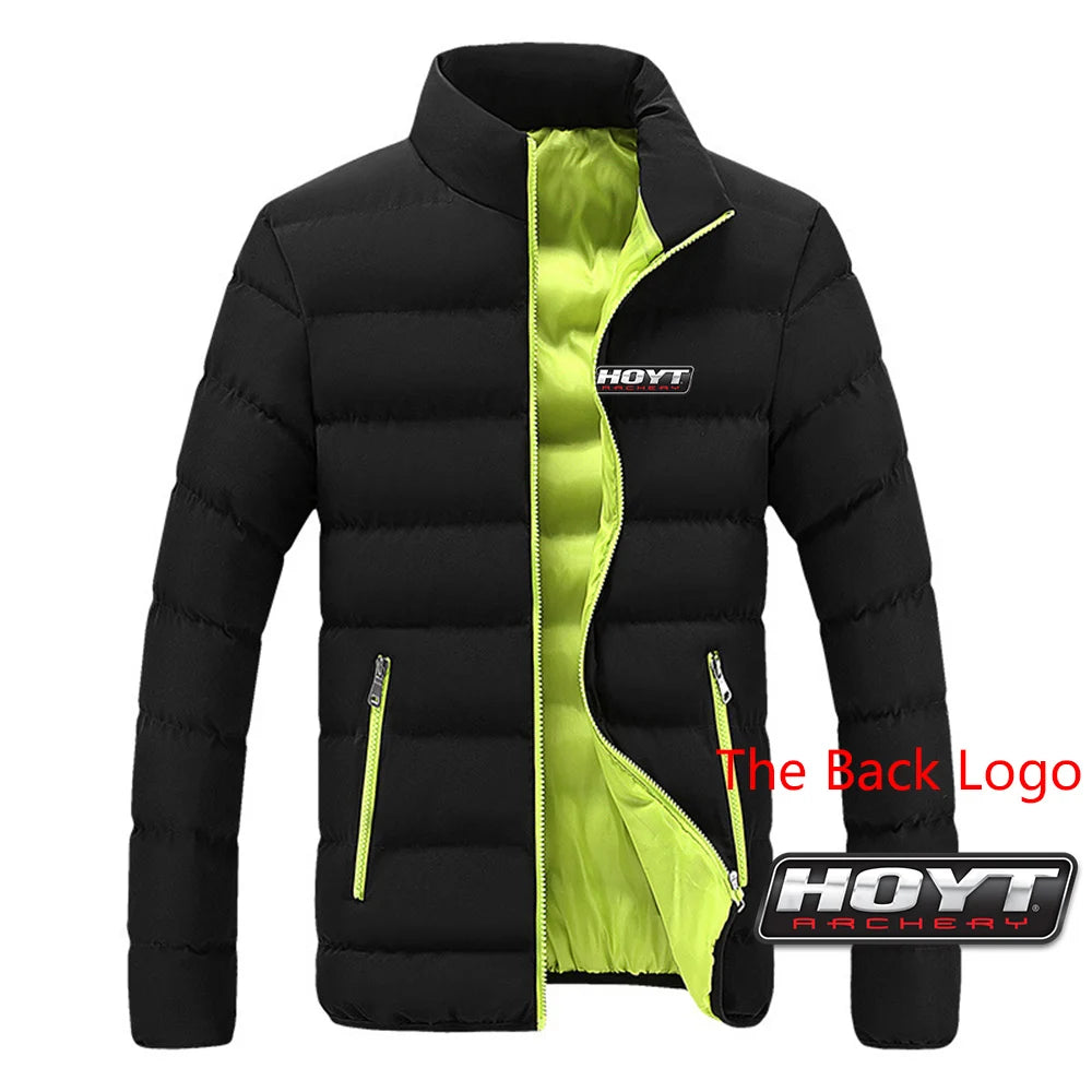 Hoyt Archery Hunting 2024 Men New Autumn And Winter Printing Warm High Quality Leisure Four-Color Cotton Jacket Hoodie Tops
