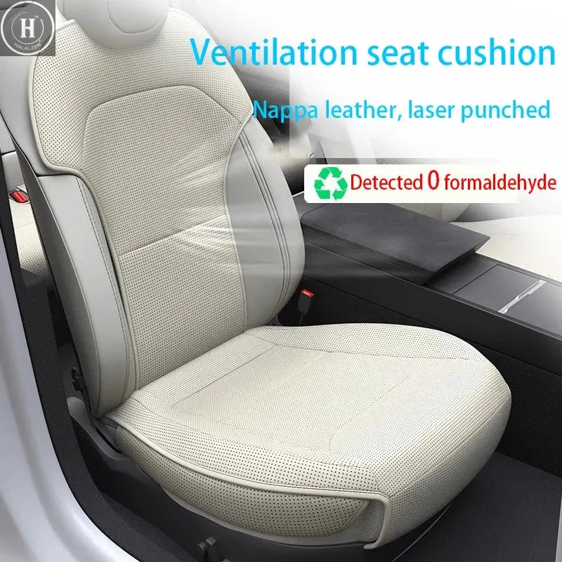 Car Seat Cover Cushion For Tesla Model Y Juniper 2025 Full Car Seat Cushion+Backrest Seat Cushion Car Interior Accessories HALALZEN