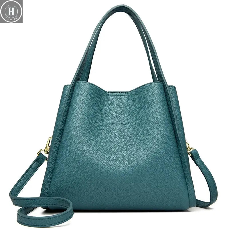 Genuine Brand Tote Bag Leather Luxury Handbags Women Bags Designer Handbags High Quality Ladies Crossbody Hand Bags for Women HALALZEN