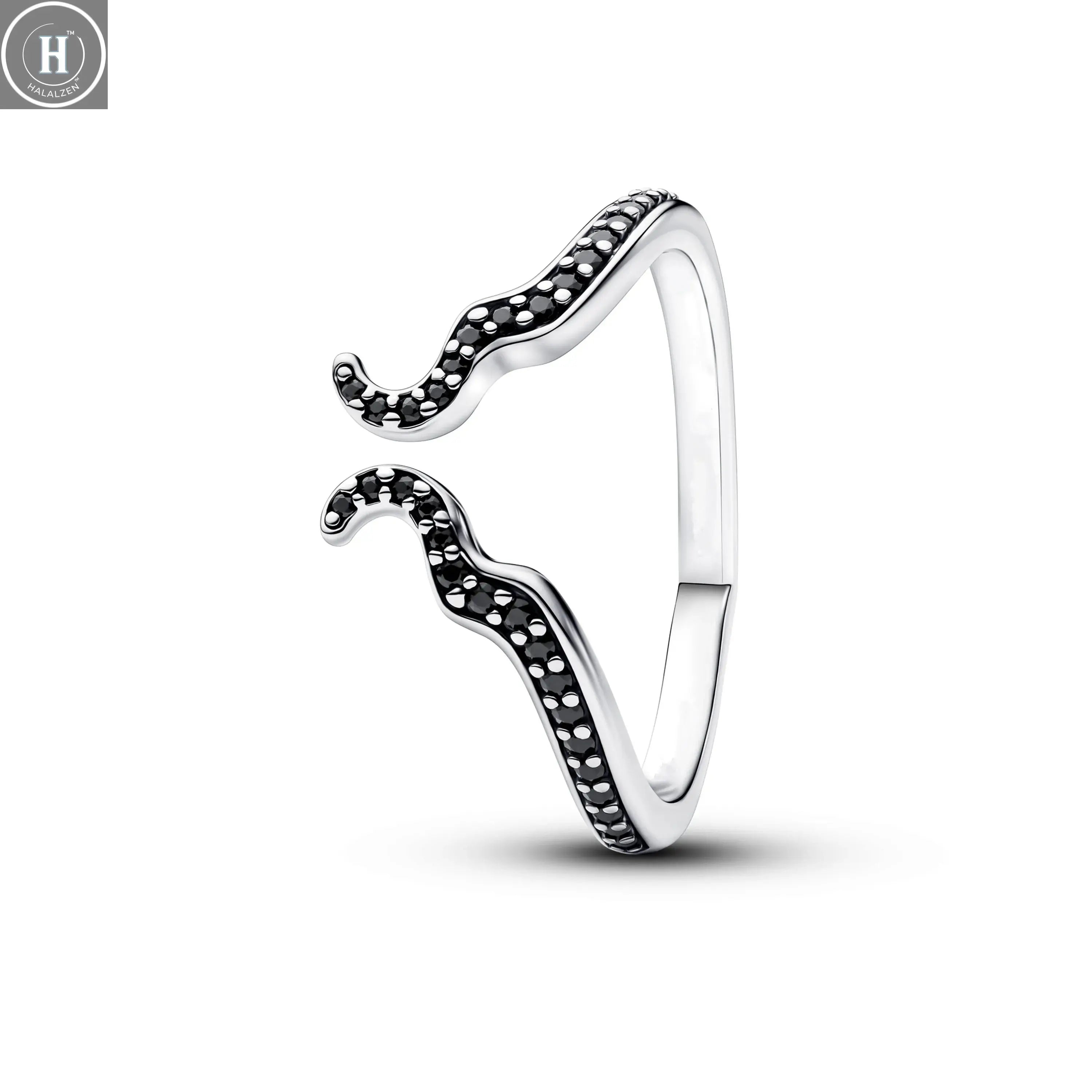 2026 Bestseller 925 Silver, Heart-Shaped Butterfly Ring, Sizes 6, 7, 8, 9, Perfect for European Women's Exquisite Charm Jewelry HALALZEN