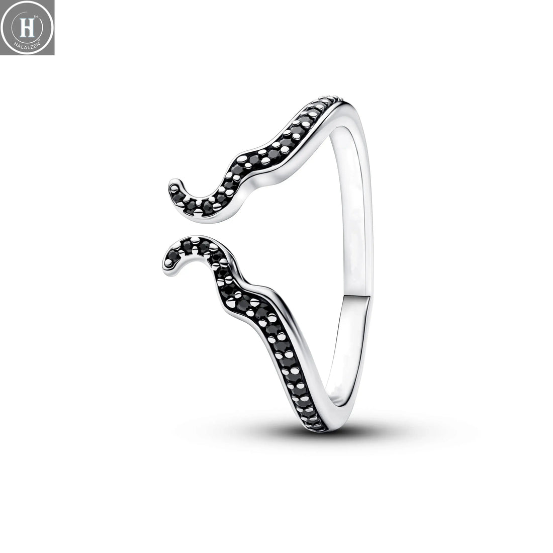 2026 Bestseller 925 Silver, Heart-Shaped Butterfly Ring, Sizes 6, 7, 8, 9, Perfect for European Women's Exquisite Charm Jewelry HALALZEN