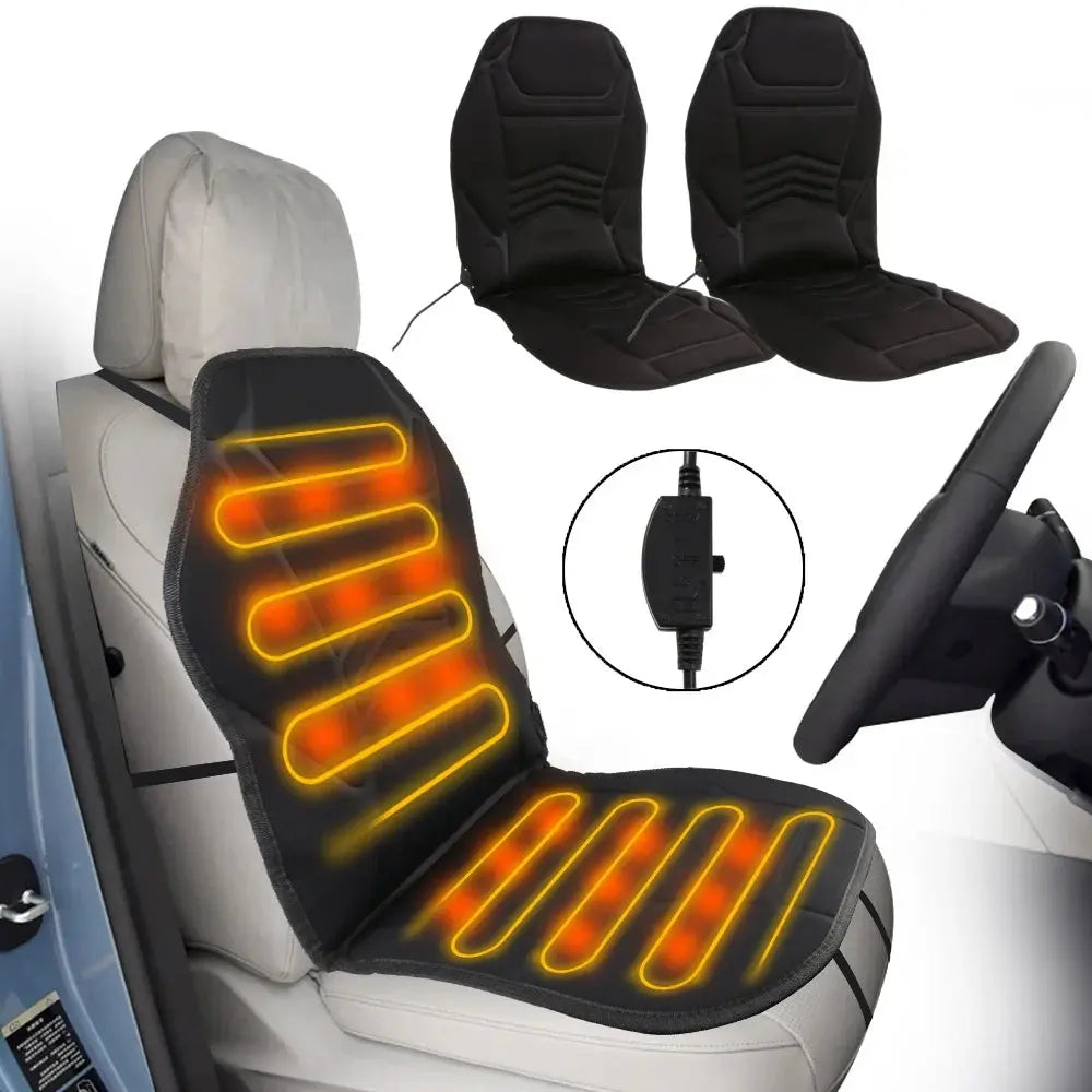 12V Car Seat Heating Cushion Cover for Winter Cold Days Car Heated Seats Winter Seat Heater Car Electric Heated Seat Universal HALALZEN