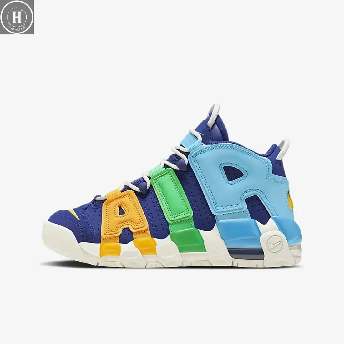 Nike Authentic AIR MORE (GS) Women's Kids' Sport Basketball Shoes FJ0693-455 HALALZEN