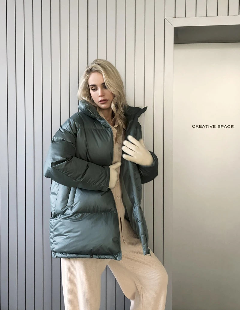 Thick Warm Fluff Parka For Women, Female Winter Jacket, Stylish Coat, Waterproof Outerware, New, Hot, 2024